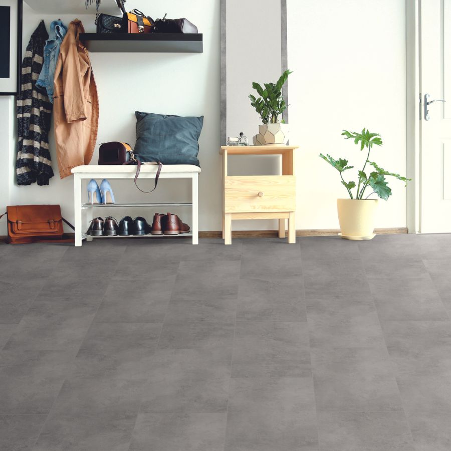 Tile in a mudroom